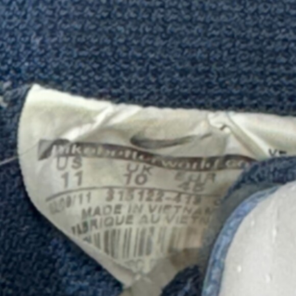 Nike Airforce 1 Mens 11 New‎ York Yankees Blue 315122-413 Sneakers Athletic Air - Picture 6 of 15